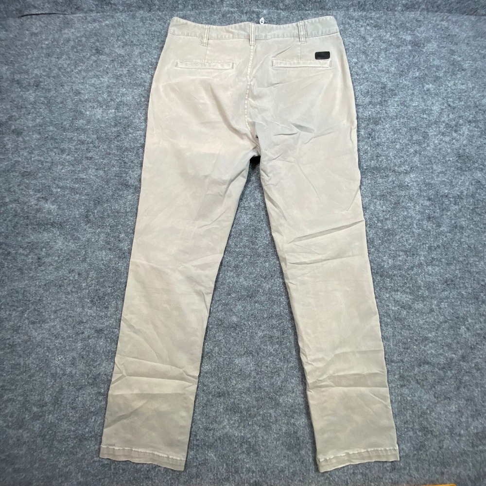 BKE Jake Straight Khaki Pants Mens 33x32 Tan Chino Stretch Cotton Blend Trousers